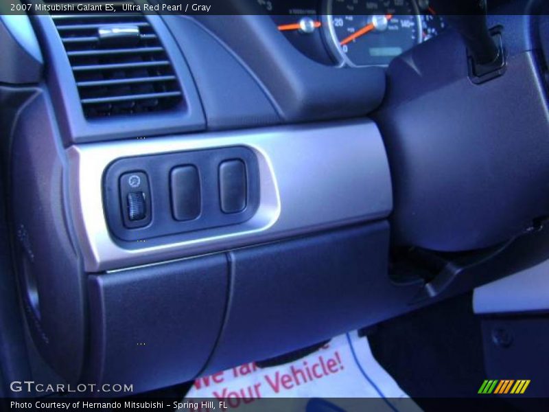Ultra Red Pearl / Gray 2007 Mitsubishi Galant ES
