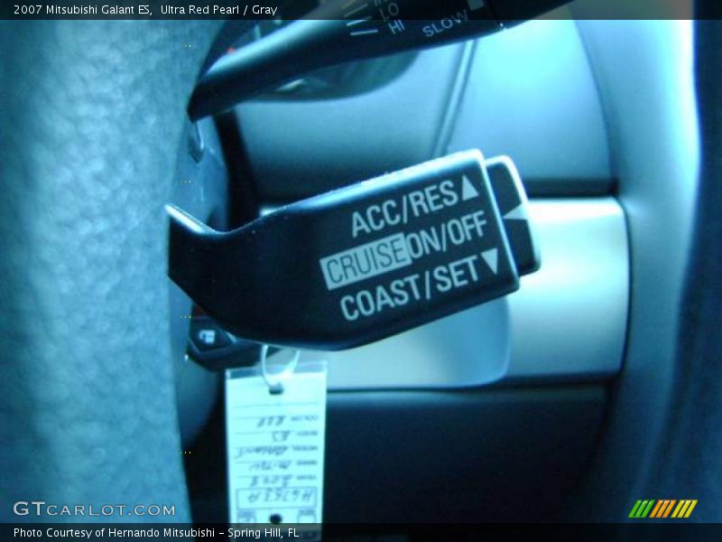 Ultra Red Pearl / Gray 2007 Mitsubishi Galant ES
