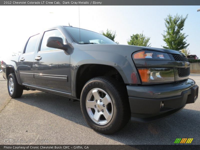 Dark Gray Metallic / Ebony 2012 Chevrolet Colorado LT Crew Cab