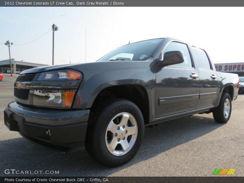 Dark Gray Metallic / Ebony 2012 Chevrolet Colorado LT Crew Cab