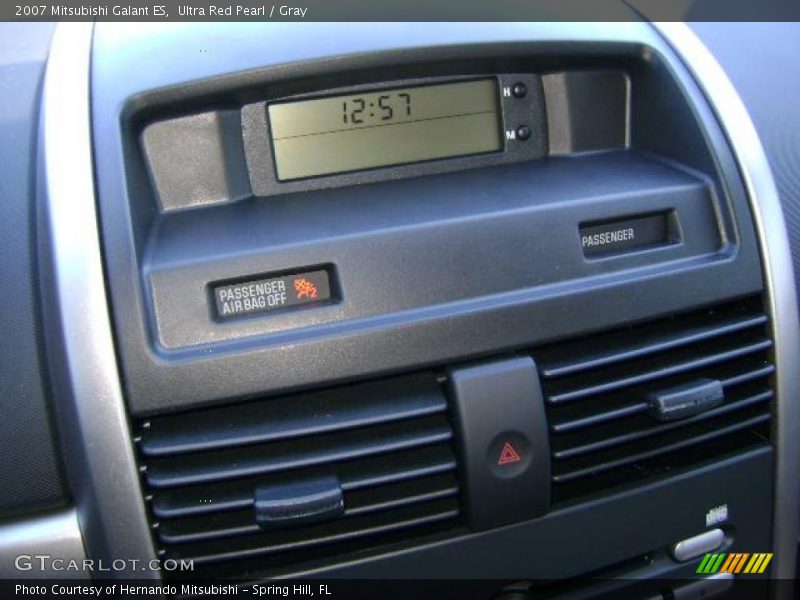 Ultra Red Pearl / Gray 2007 Mitsubishi Galant ES