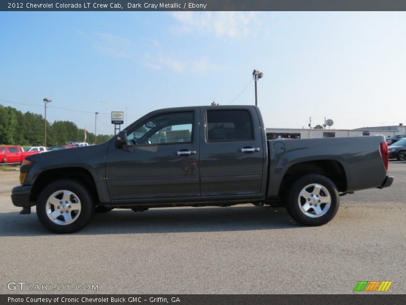 Dark Gray Metallic / Ebony 2012 Chevrolet Colorado LT Crew Cab