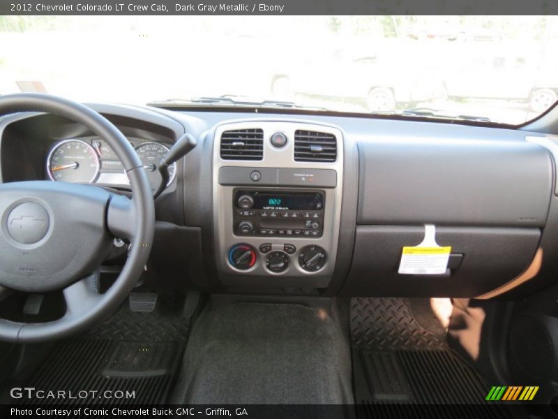 Dark Gray Metallic / Ebony 2012 Chevrolet Colorado LT Crew Cab