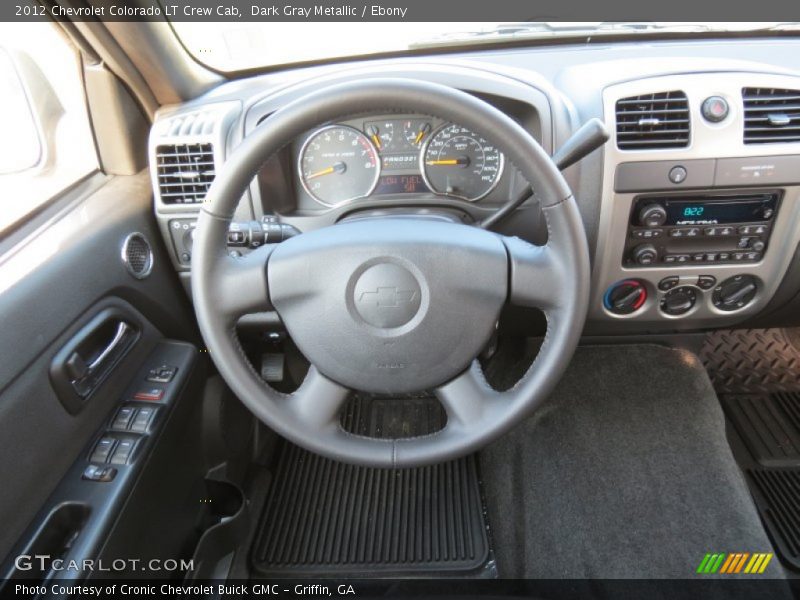 Dark Gray Metallic / Ebony 2012 Chevrolet Colorado LT Crew Cab