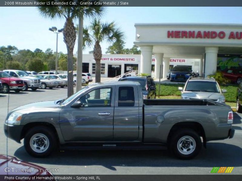 Granite Gray Metallic / Slate 2008 Mitsubishi Raider LS Extended Cab