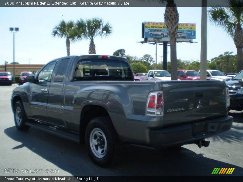 Granite Gray Metallic / Slate 2008 Mitsubishi Raider LS Extended Cab
