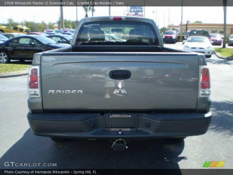 Granite Gray Metallic / Slate 2008 Mitsubishi Raider LS Extended Cab