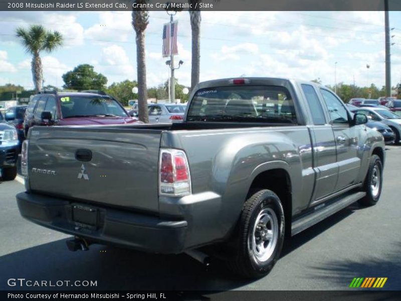 Granite Gray Metallic / Slate 2008 Mitsubishi Raider LS Extended Cab