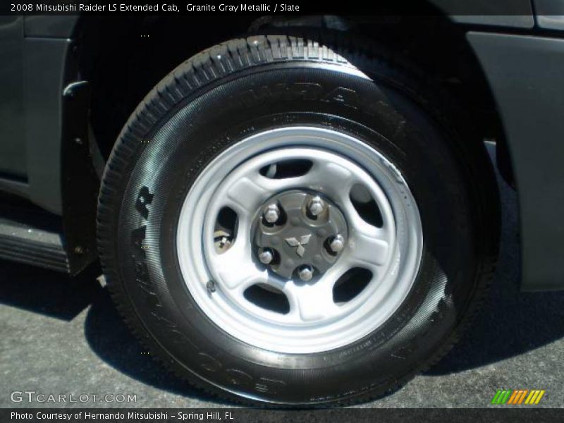 Granite Gray Metallic / Slate 2008 Mitsubishi Raider LS Extended Cab