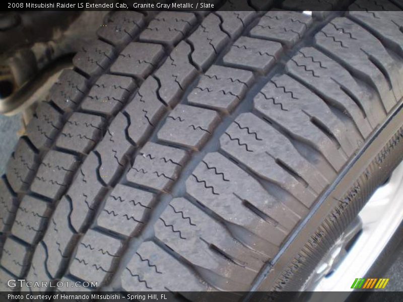 Granite Gray Metallic / Slate 2008 Mitsubishi Raider LS Extended Cab