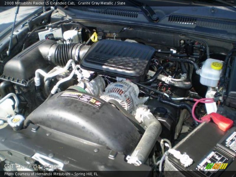 Granite Gray Metallic / Slate 2008 Mitsubishi Raider LS Extended Cab