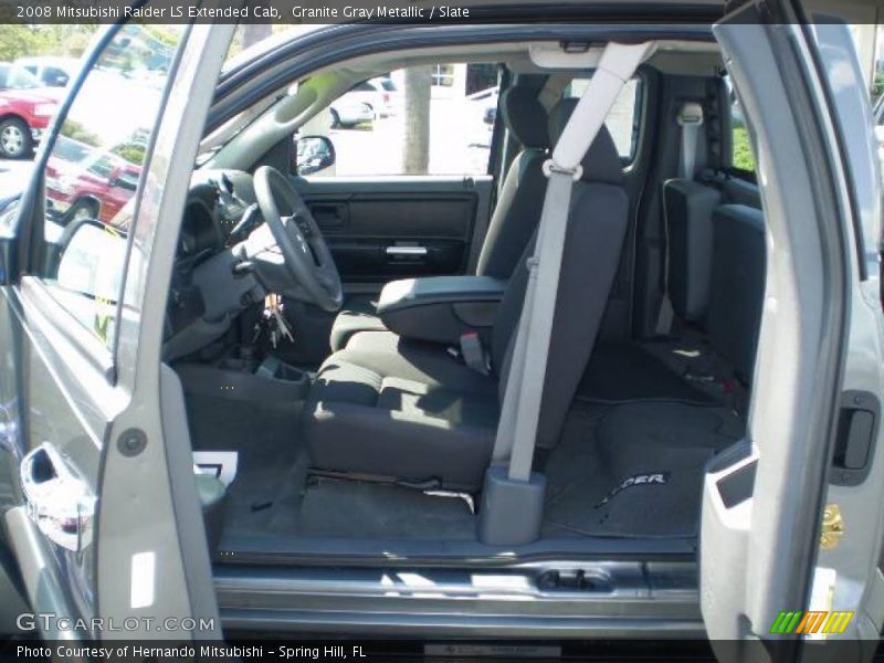 Granite Gray Metallic / Slate 2008 Mitsubishi Raider LS Extended Cab