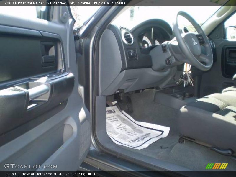 Granite Gray Metallic / Slate 2008 Mitsubishi Raider LS Extended Cab
