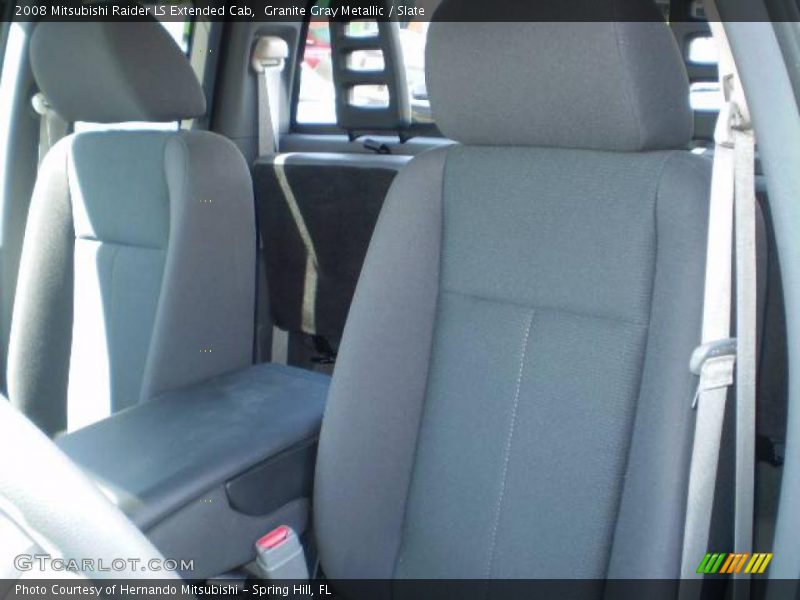 Granite Gray Metallic / Slate 2008 Mitsubishi Raider LS Extended Cab