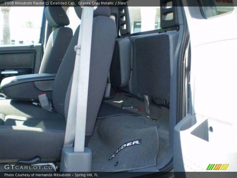 Granite Gray Metallic / Slate 2008 Mitsubishi Raider LS Extended Cab