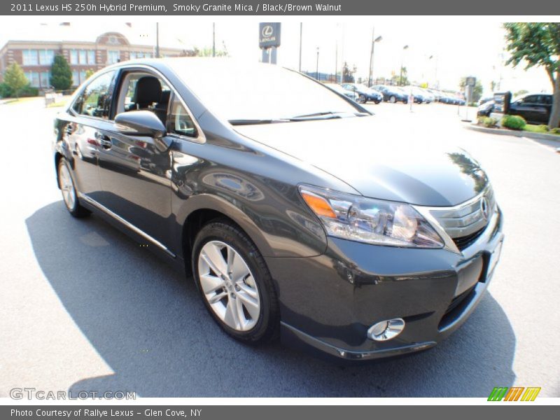 Smoky Granite Mica / Black/Brown Walnut 2011 Lexus HS 250h Hybrid Premium