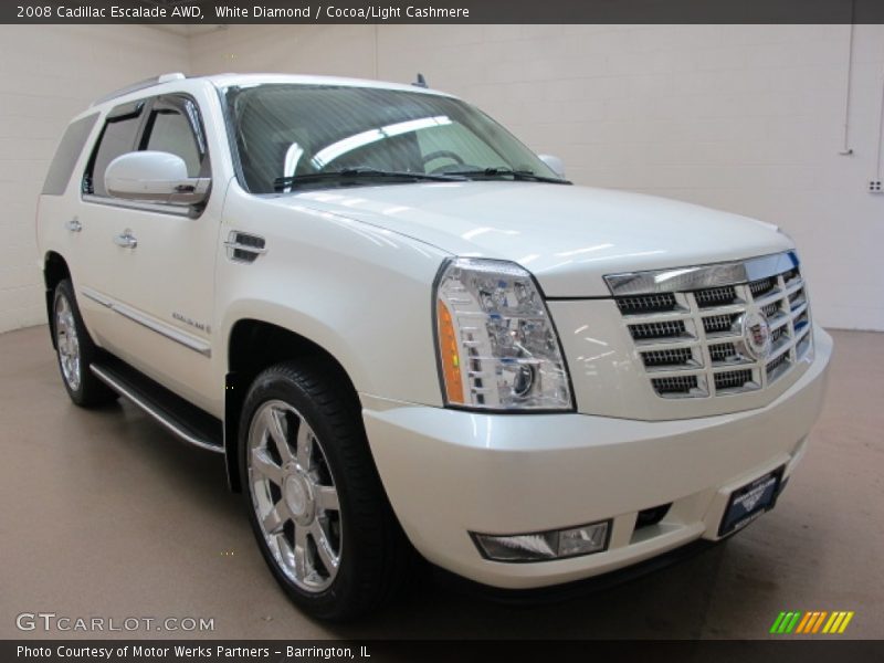 White Diamond / Cocoa/Light Cashmere 2008 Cadillac Escalade AWD