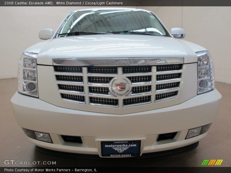 White Diamond / Cocoa/Light Cashmere 2008 Cadillac Escalade AWD