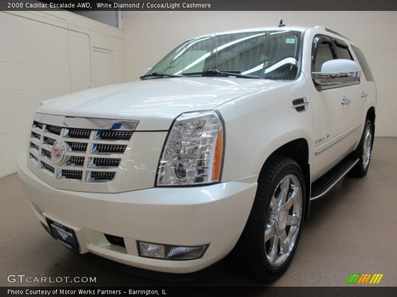 White Diamond / Cocoa/Light Cashmere 2008 Cadillac Escalade AWD