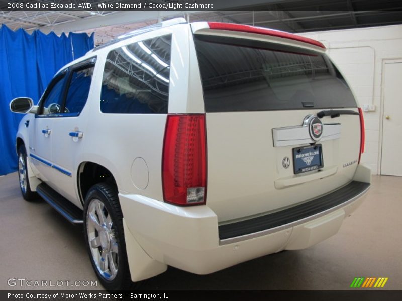 White Diamond / Cocoa/Light Cashmere 2008 Cadillac Escalade AWD