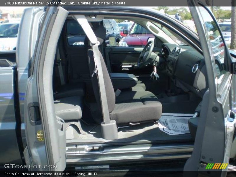 Granite Gray Metallic / Slate 2008 Mitsubishi Raider LS Extended Cab