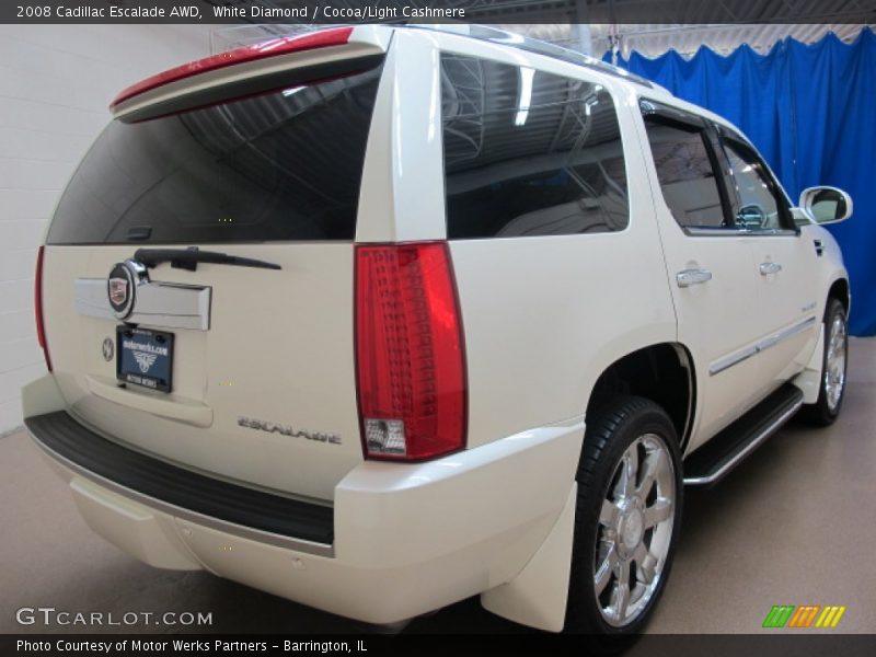 White Diamond / Cocoa/Light Cashmere 2008 Cadillac Escalade AWD