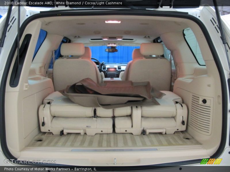 White Diamond / Cocoa/Light Cashmere 2008 Cadillac Escalade AWD