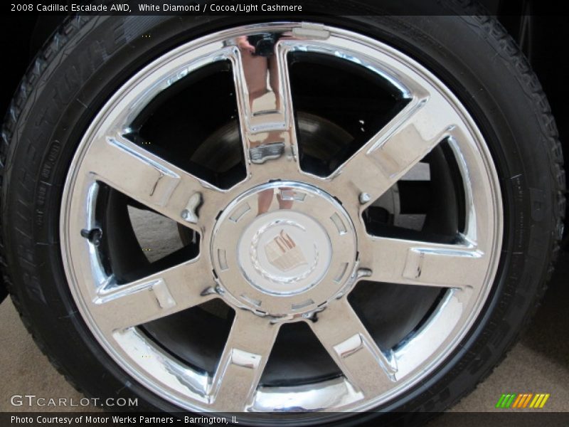 White Diamond / Cocoa/Light Cashmere 2008 Cadillac Escalade AWD