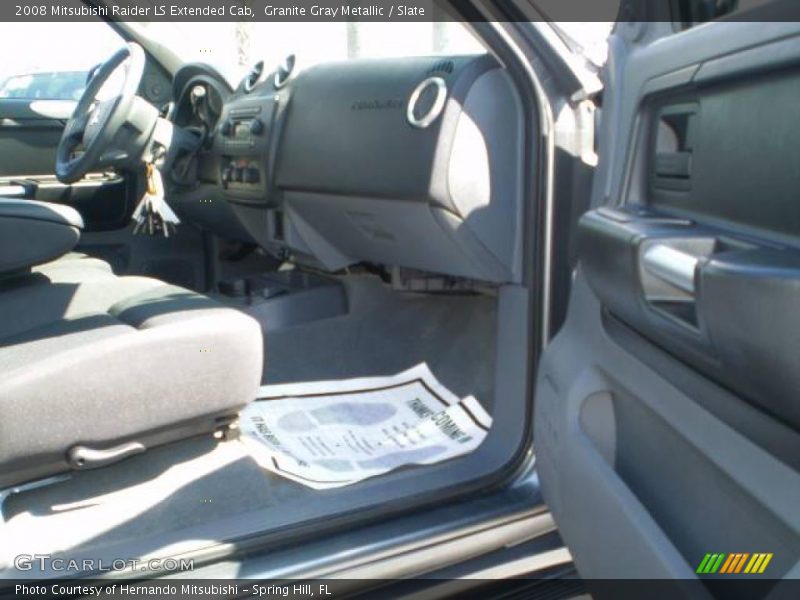 Granite Gray Metallic / Slate 2008 Mitsubishi Raider LS Extended Cab