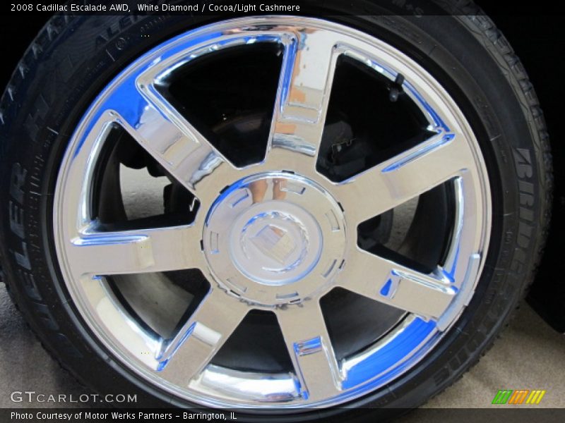 White Diamond / Cocoa/Light Cashmere 2008 Cadillac Escalade AWD