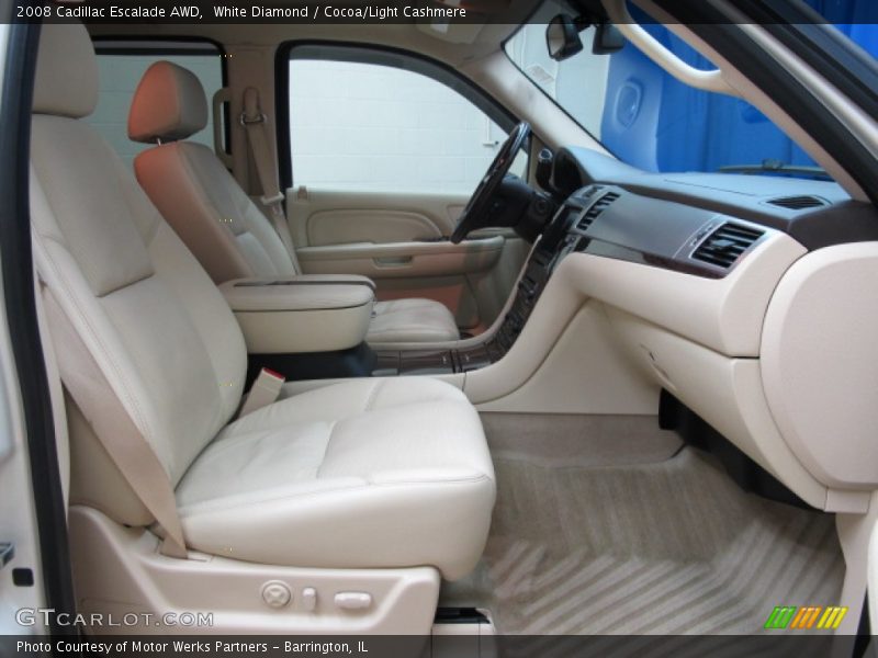 White Diamond / Cocoa/Light Cashmere 2008 Cadillac Escalade AWD