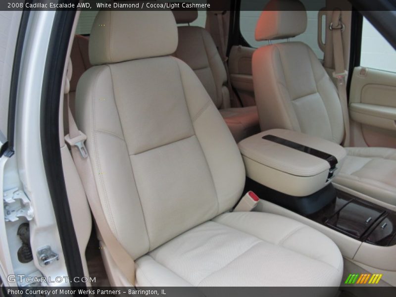 White Diamond / Cocoa/Light Cashmere 2008 Cadillac Escalade AWD