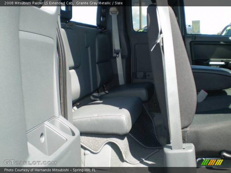 Granite Gray Metallic / Slate 2008 Mitsubishi Raider LS Extended Cab