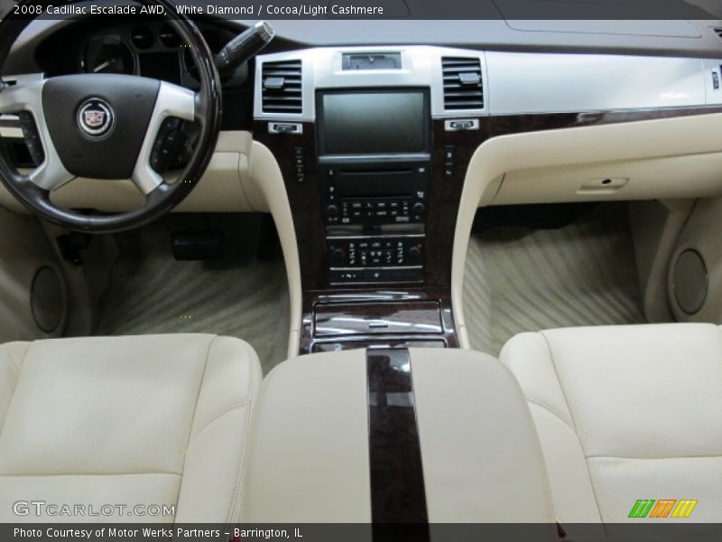 White Diamond / Cocoa/Light Cashmere 2008 Cadillac Escalade AWD