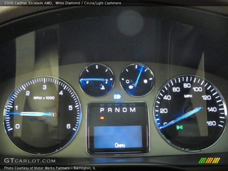 White Diamond / Cocoa/Light Cashmere 2008 Cadillac Escalade AWD