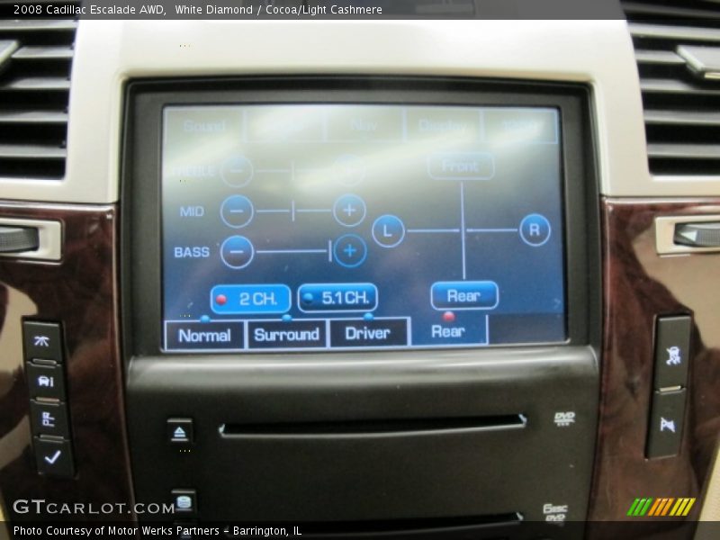 White Diamond / Cocoa/Light Cashmere 2008 Cadillac Escalade AWD