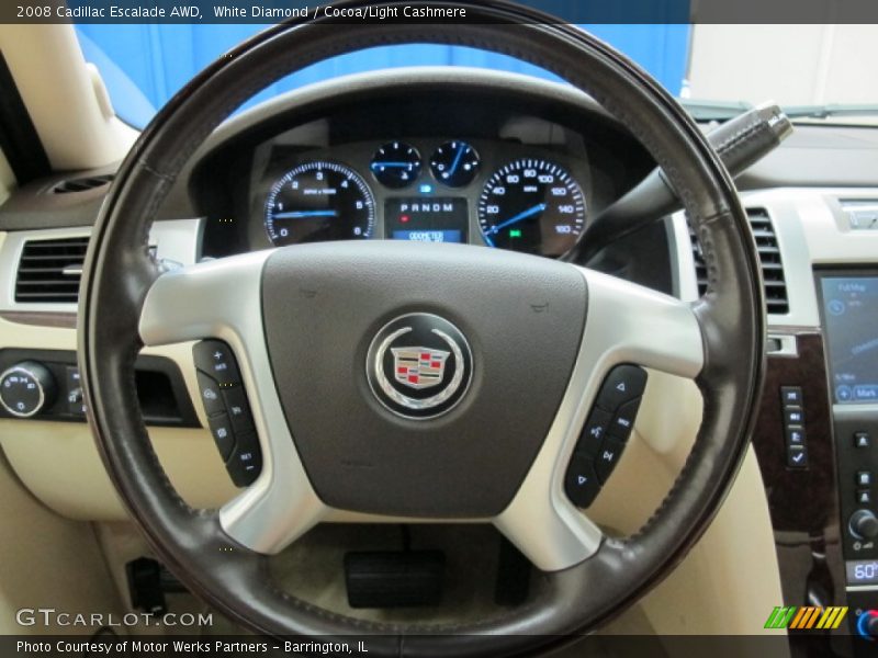 White Diamond / Cocoa/Light Cashmere 2008 Cadillac Escalade AWD