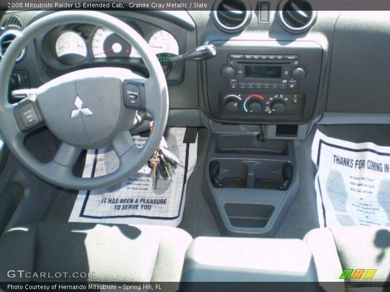Granite Gray Metallic / Slate 2008 Mitsubishi Raider LS Extended Cab