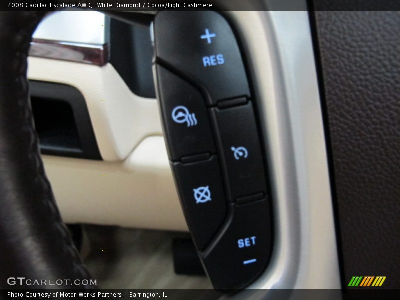 White Diamond / Cocoa/Light Cashmere 2008 Cadillac Escalade AWD