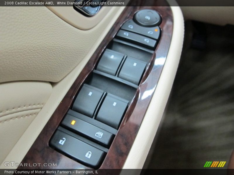 White Diamond / Cocoa/Light Cashmere 2008 Cadillac Escalade AWD