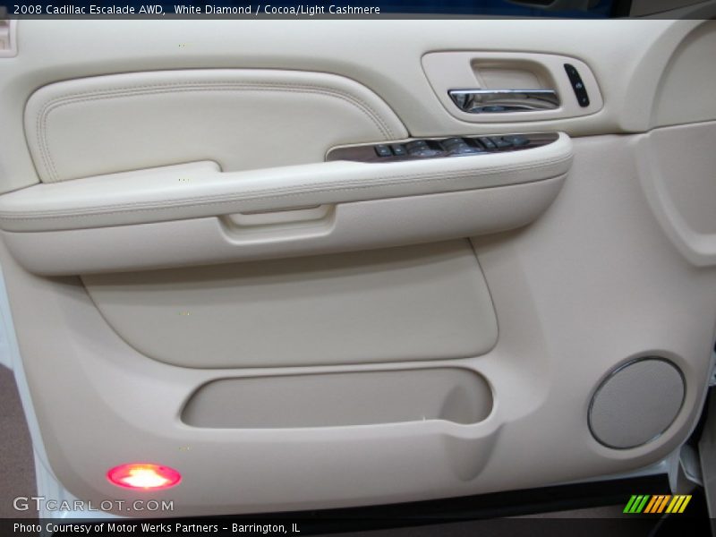 White Diamond / Cocoa/Light Cashmere 2008 Cadillac Escalade AWD