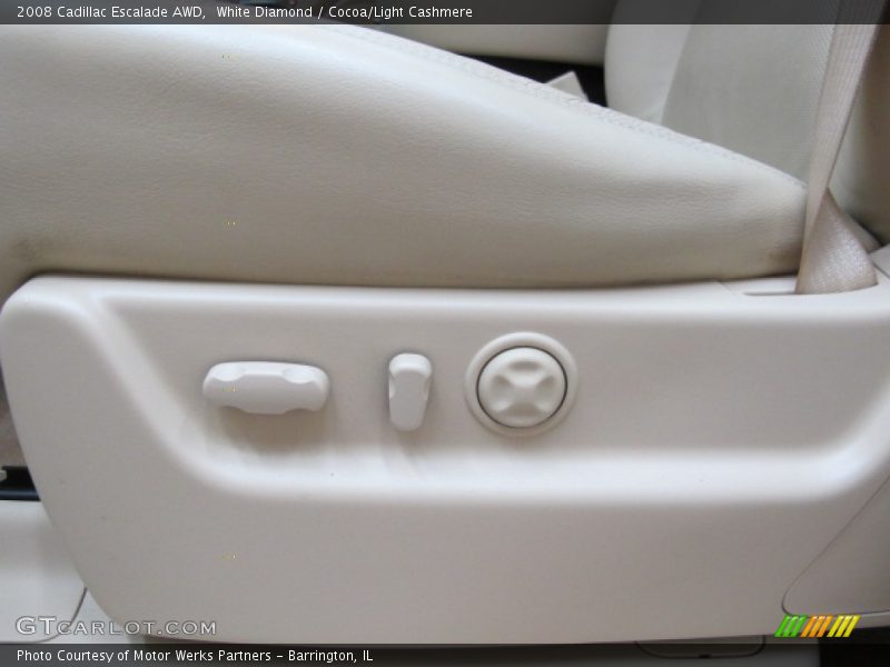 White Diamond / Cocoa/Light Cashmere 2008 Cadillac Escalade AWD