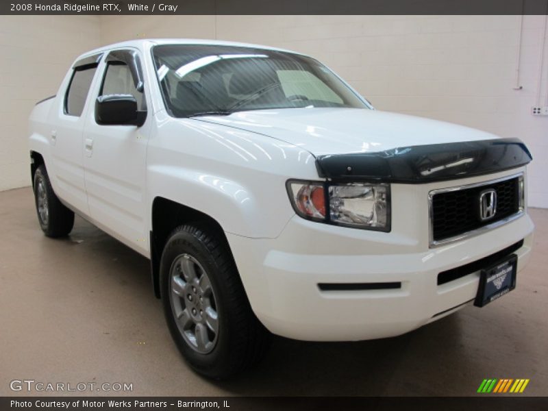 White / Gray 2008 Honda Ridgeline RTX