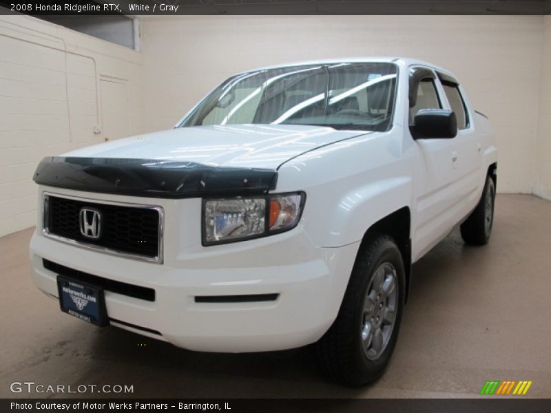 White / Gray 2008 Honda Ridgeline RTX