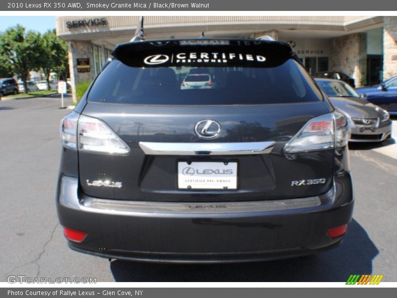 Smokey Granite Mica / Black/Brown Walnut 2010 Lexus RX 350 AWD