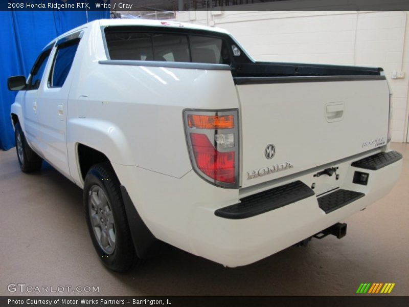 White / Gray 2008 Honda Ridgeline RTX
