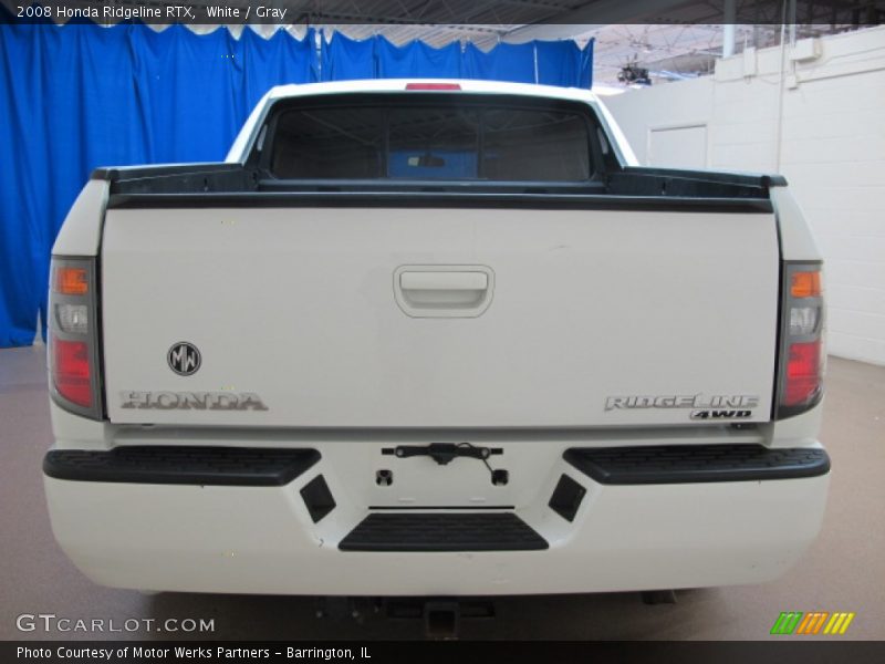 White / Gray 2008 Honda Ridgeline RTX