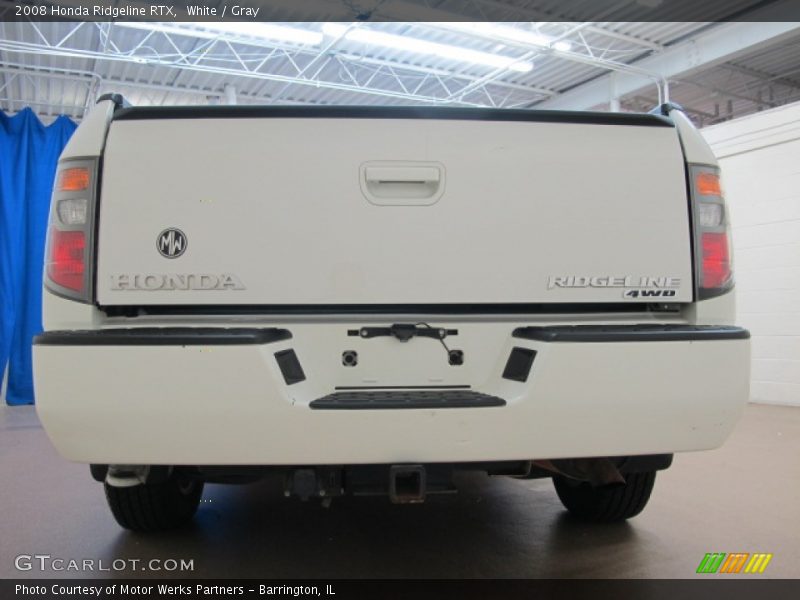 White / Gray 2008 Honda Ridgeline RTX