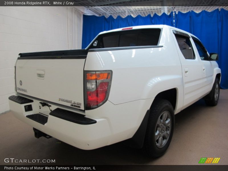 White / Gray 2008 Honda Ridgeline RTX