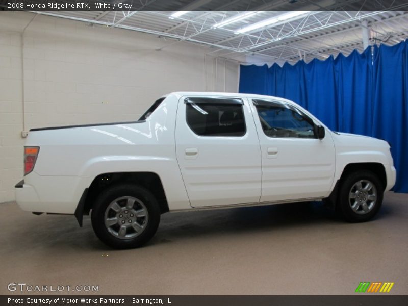 White / Gray 2008 Honda Ridgeline RTX
